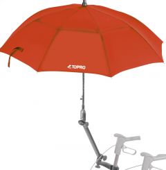 Paraply med fäste, röd